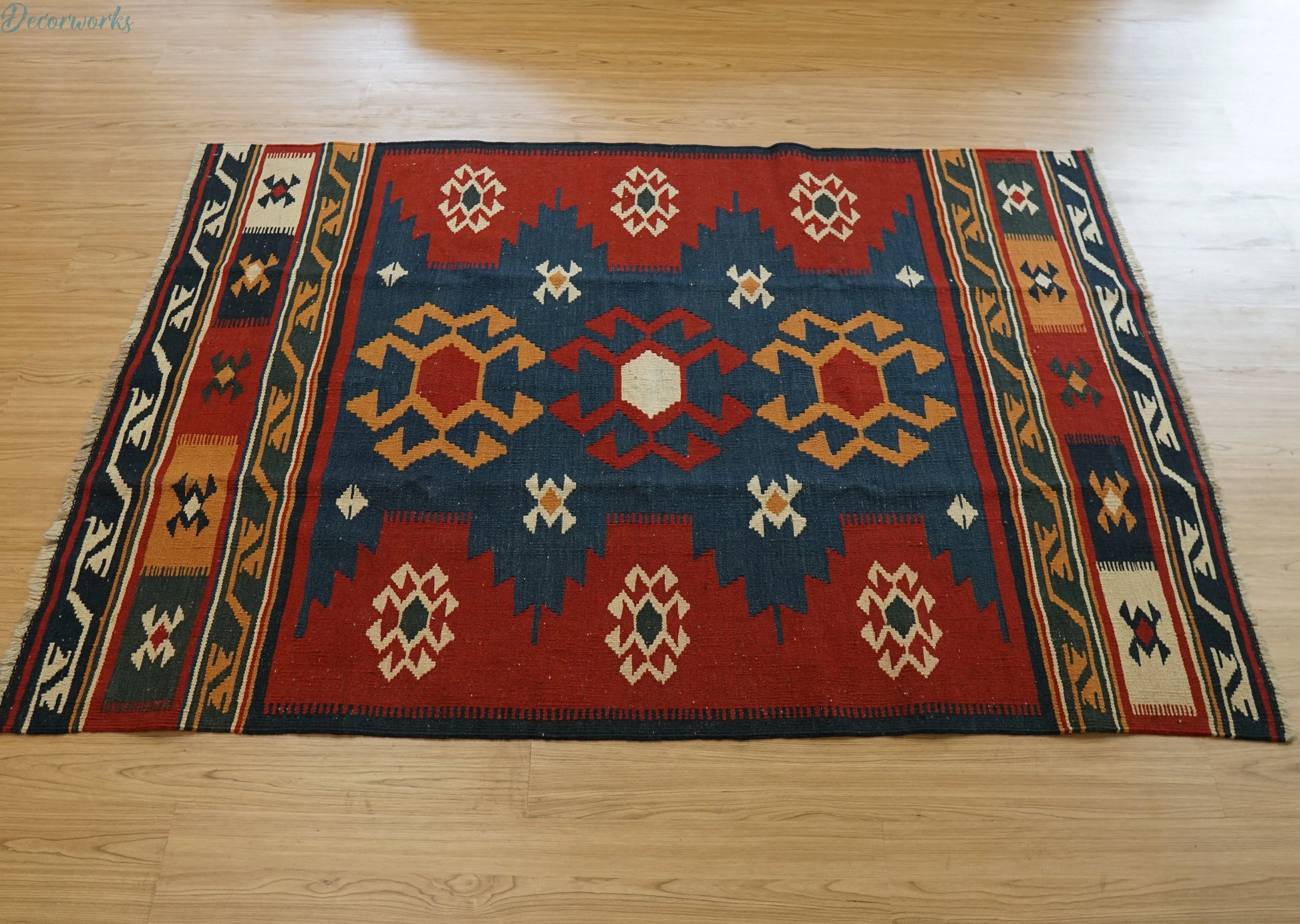 179×122cm ペルシャ 手織りキリム Decorworks
