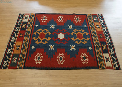 179×122cm ペルシャ 手織りキリム Decorworks