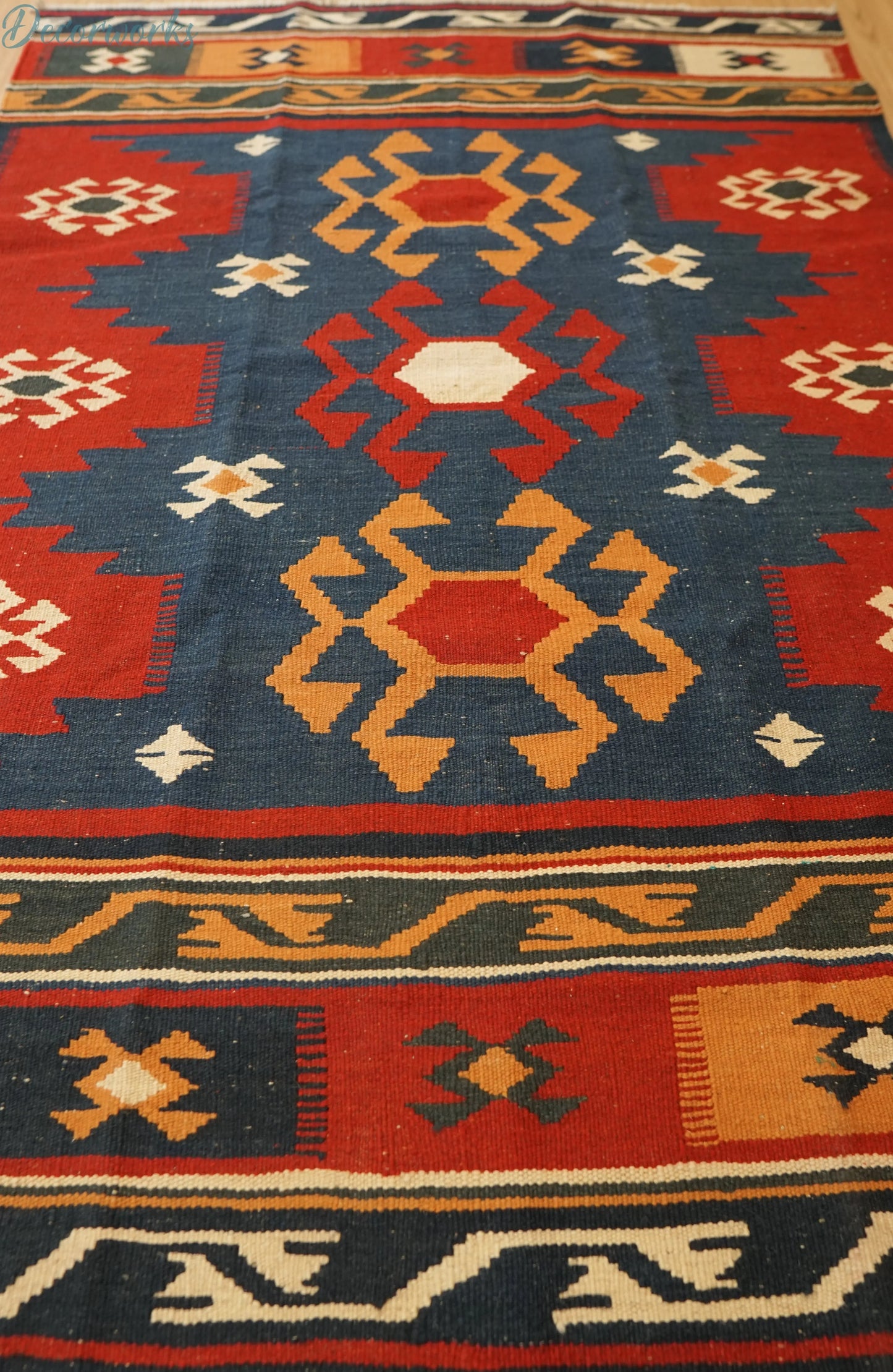 179×122cm ペルシャ 手織りキリム Decorworks