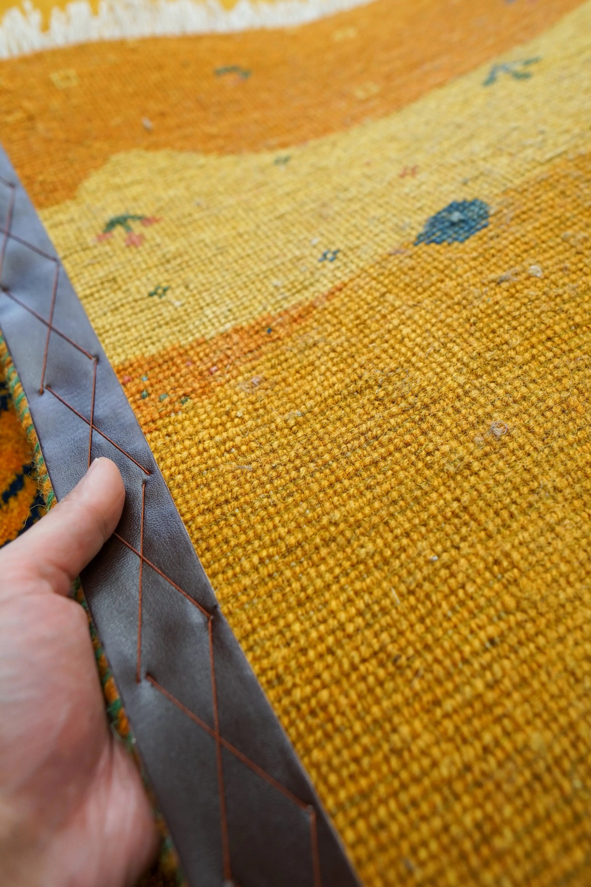 150×100cm 【ペルシャ絨毯 手織りギャッベ】アマレ族ギャッベ ギャベ Decorworks