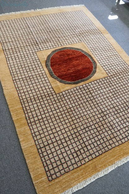 180cm×130cm ガズニウール手織りギャッベ ラグ ギャベ - Decorworks