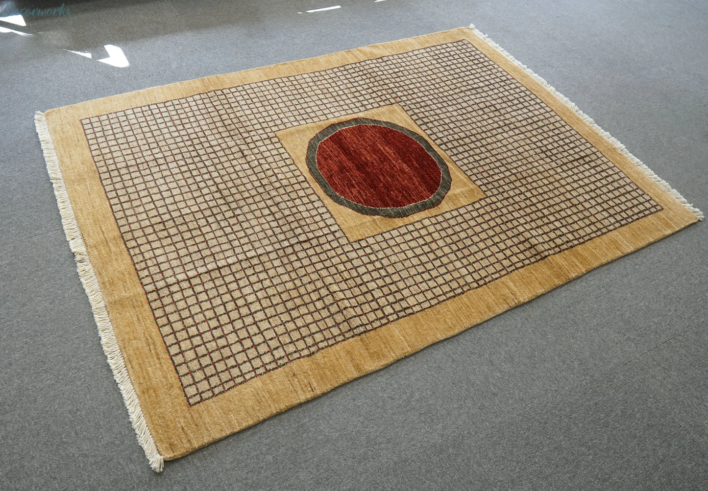 180cm×130cm ガズニウール手織りギャッベ ラグ ギャベ - Decorworks