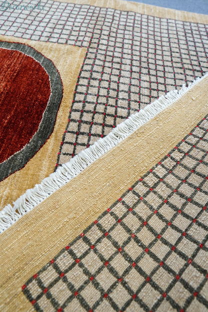 180cm×130cm ガズニウール手織りギャッベ ラグ ギャベ - Decorworks