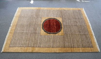 180cm×130cm ガズニウール手織りギャッベ ラグ ギャベ - Decorworks