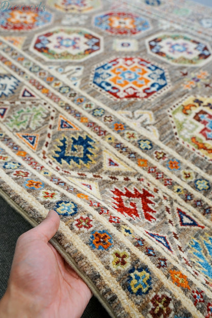 183×116cｍ アフガニスタン ガズニーウール手織り絨毯 - Decorworks