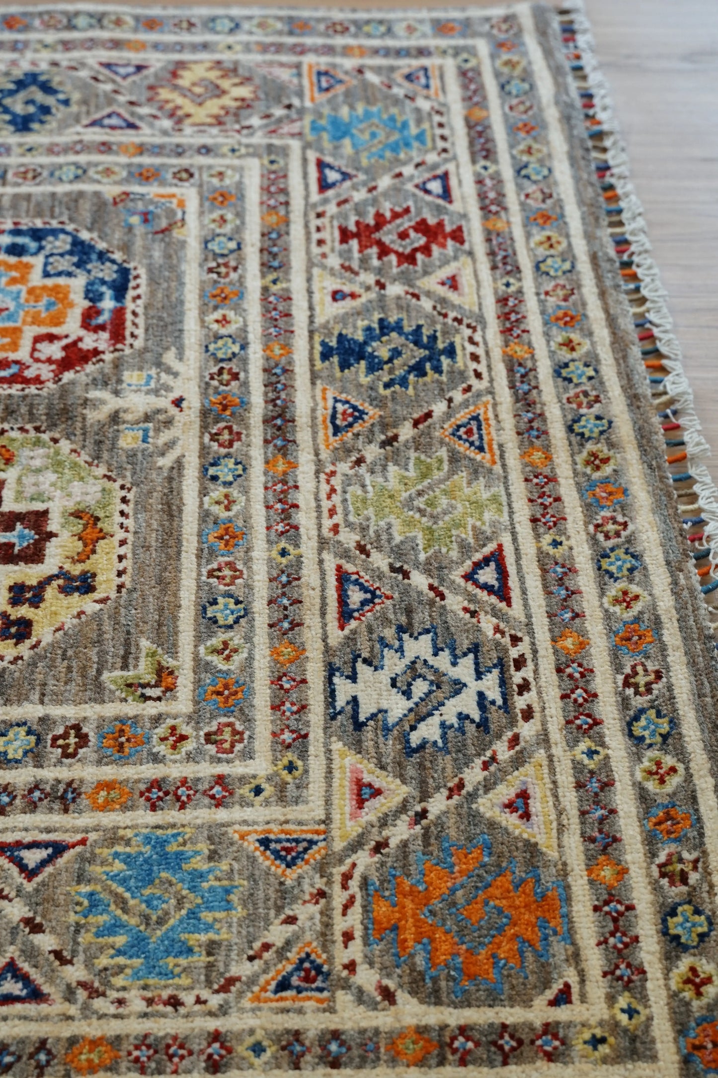 183×116cｍ アフガニスタン ガズニーウール手織り絨毯 Decorworks