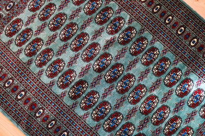 190×127cm トルクメン ボハララグ 手織り絨毯 Decorworks