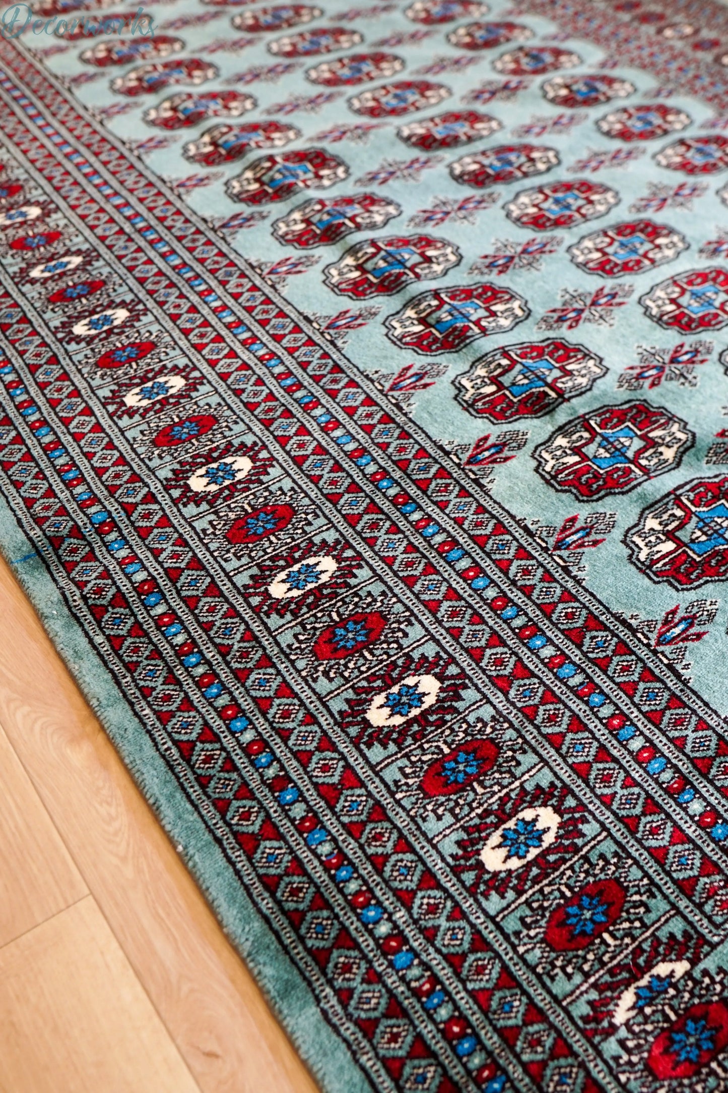 190×127cm トルクメン ボハララグ 手織り絨毯 Decorworks