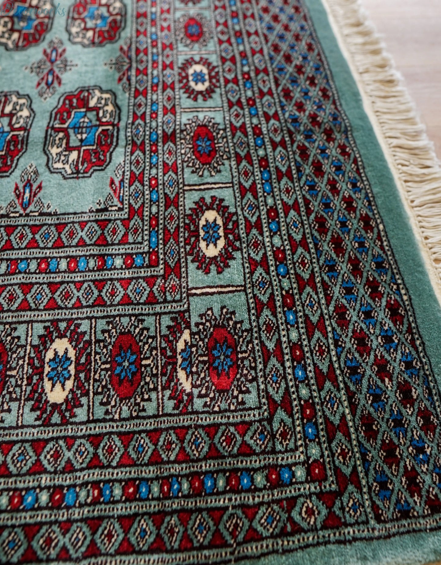 190×127cm トルクメン ボハララグ 手織り絨毯 Decorworks