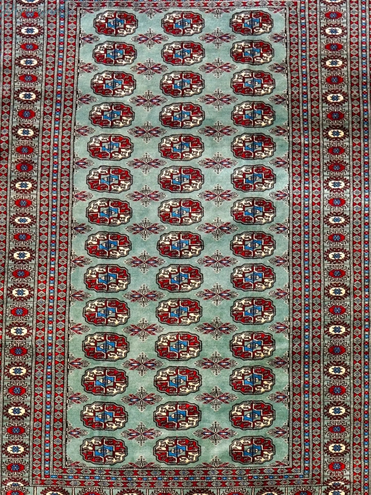 190×127cm トルクメン ボハララグ 手織り絨毯 Decorworks
