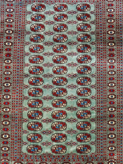 190×127cm トルクメン ボハララグ 手織り絨毯 Decorworks