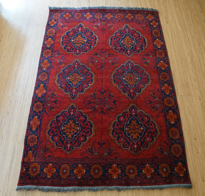 アフガニスタン手織り絨毯 カールモハメディ  194×130cm Decorworks