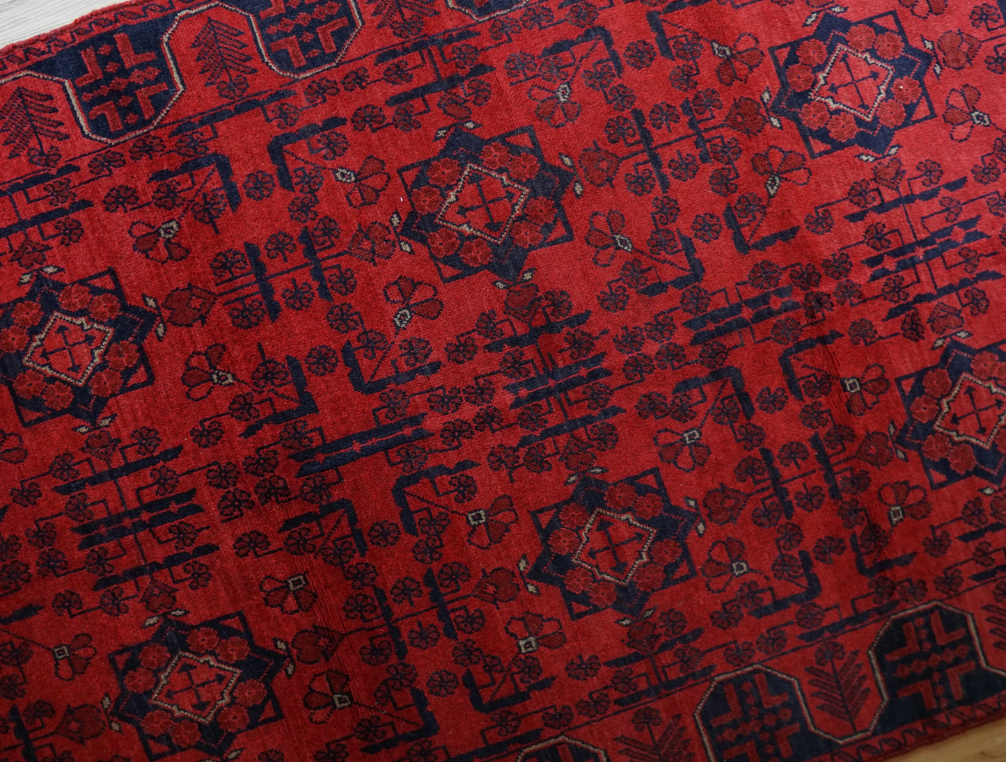 Collection 195×121cm アフガニスタン手織り絨毯 カールモハメディ