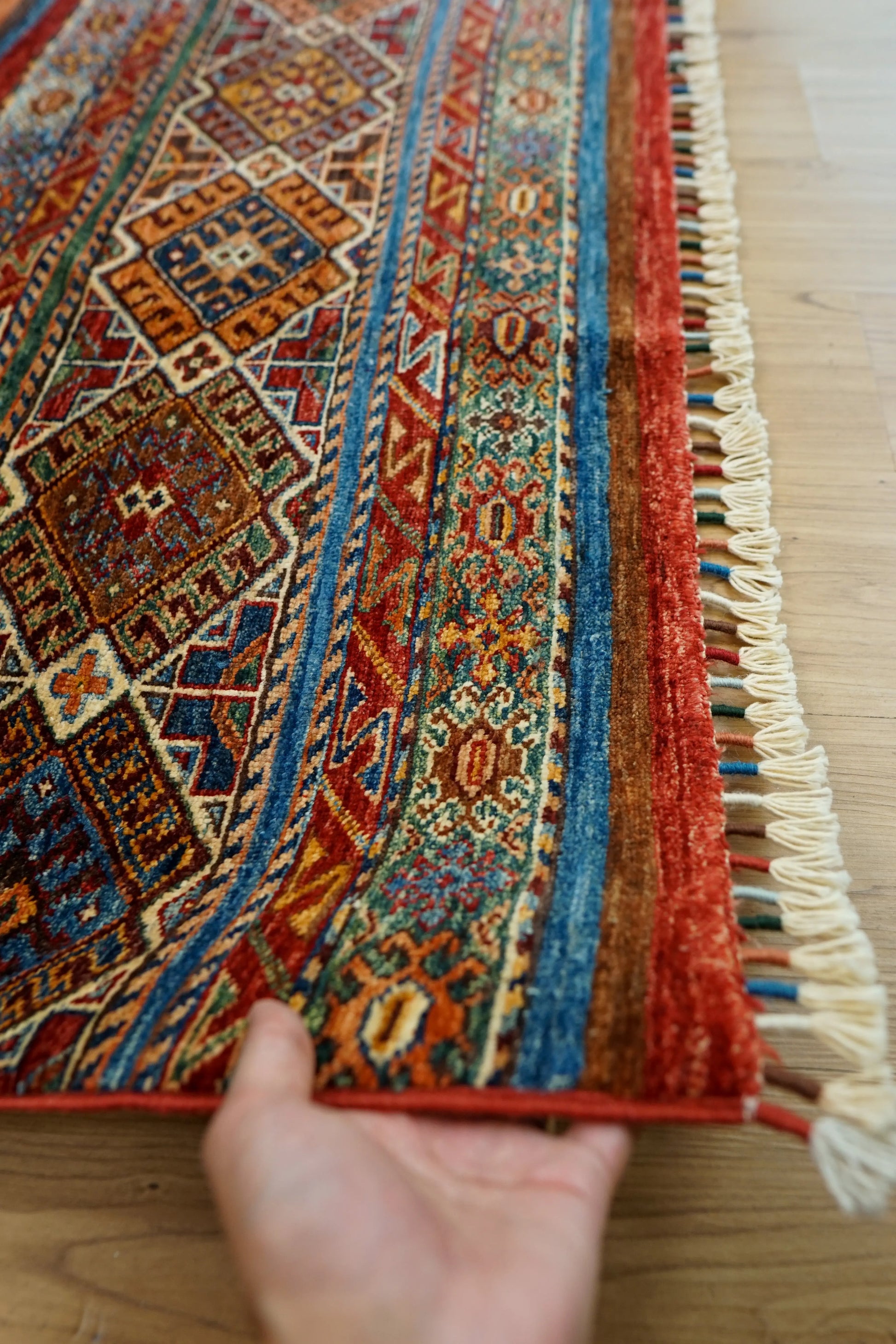アフガニスタン製 手織りガズニーウール絨毯 200×149cm Decorworks