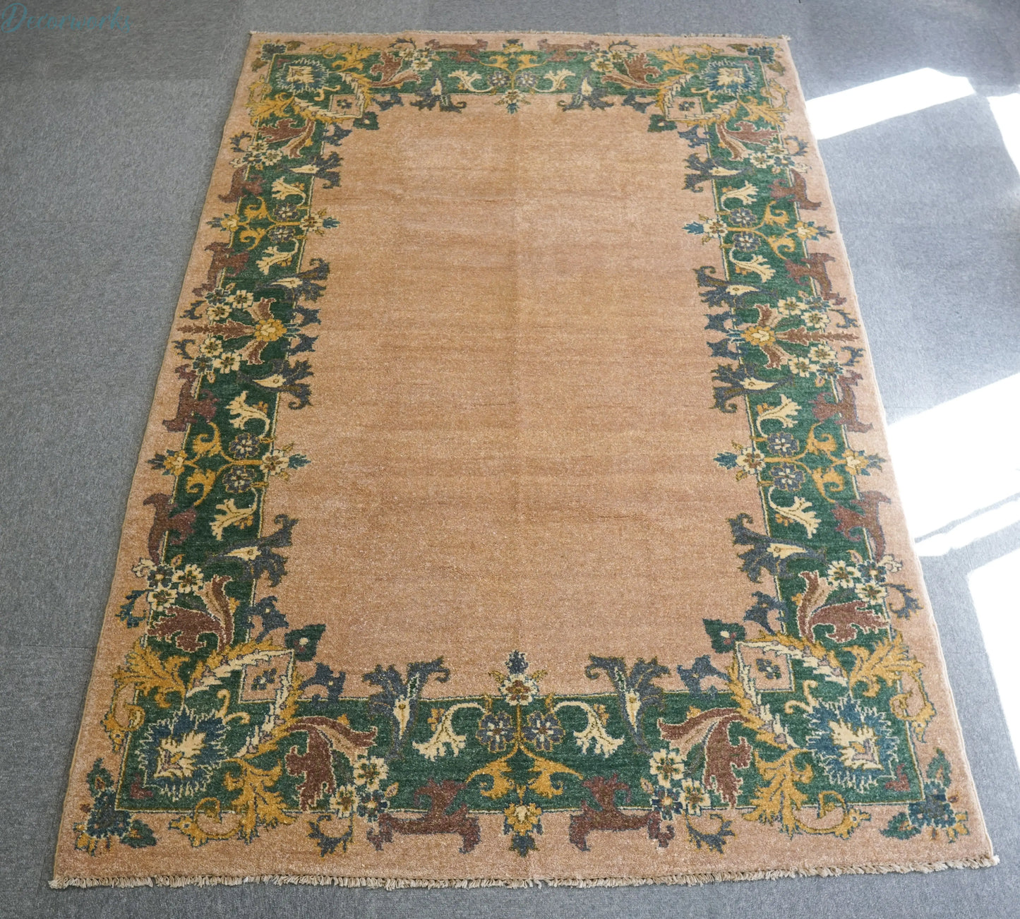 204×141cm パキスタン手織りギャッベ Decorworks