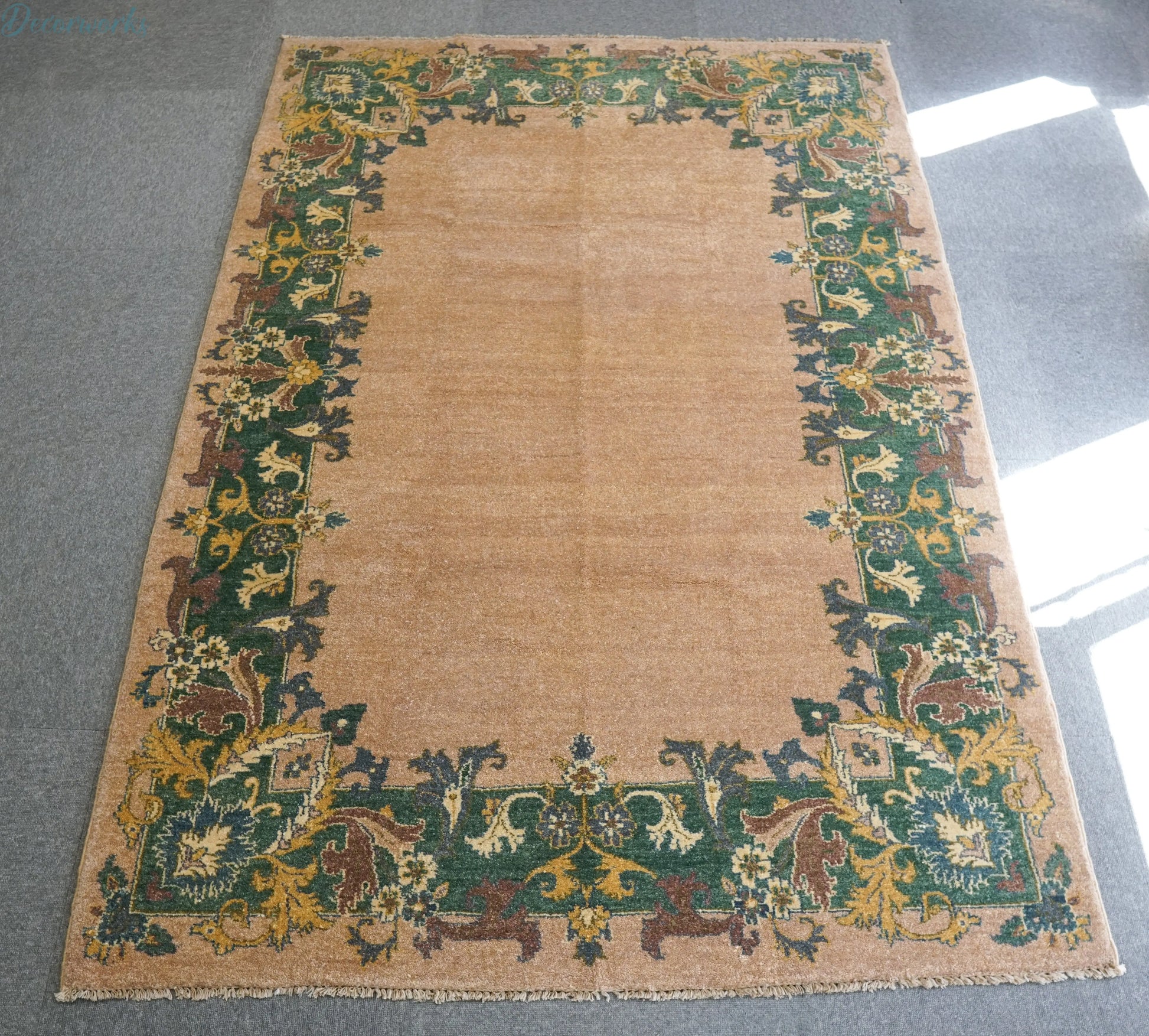 204×141cm パキスタン手織りギャッベ Decorworks