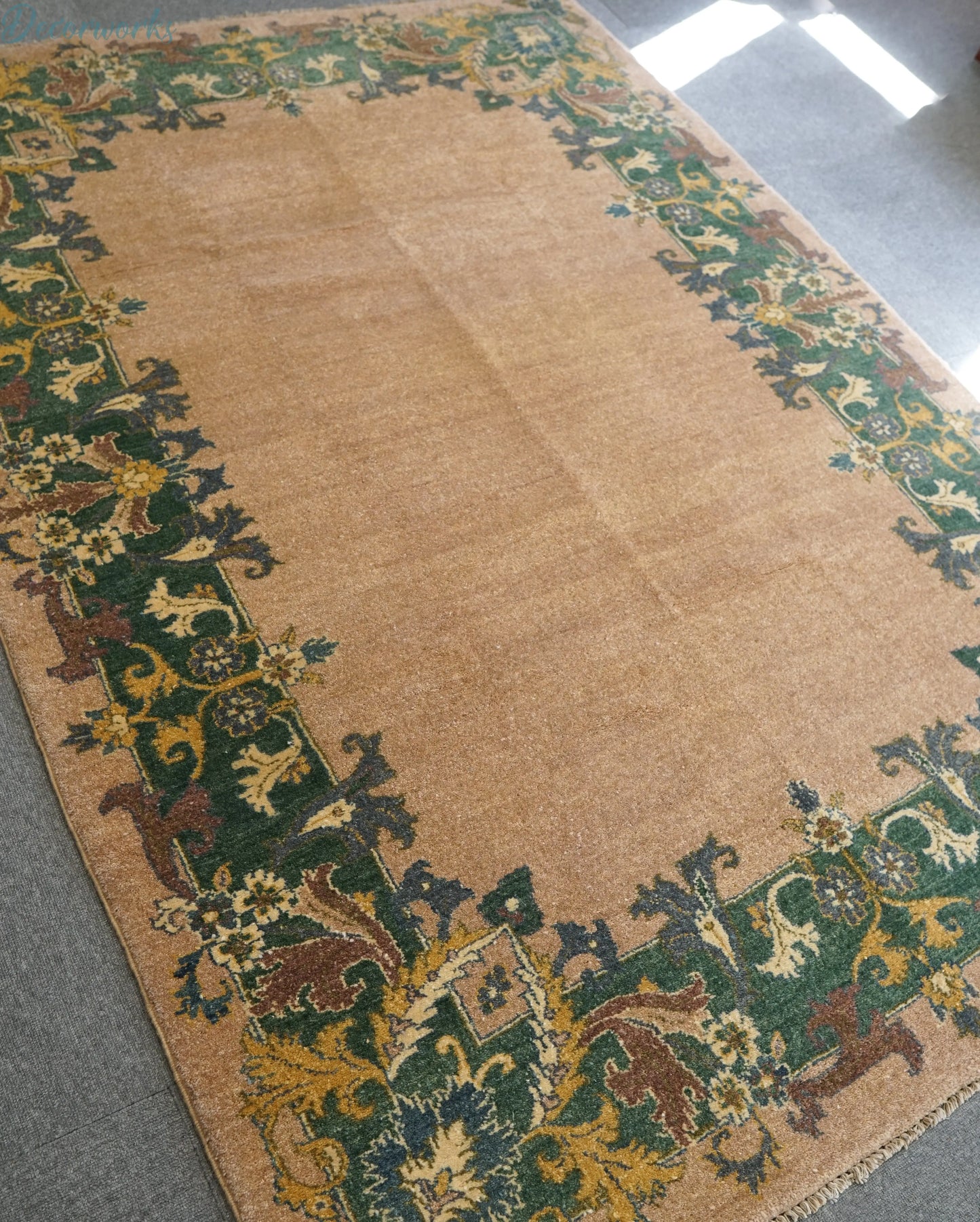 204×141cm パキスタン手織りギャッベ Decorworks