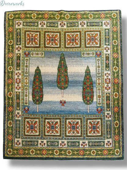 205×176cm ペルシャ手織りカシュクリギャッベ Decorworks