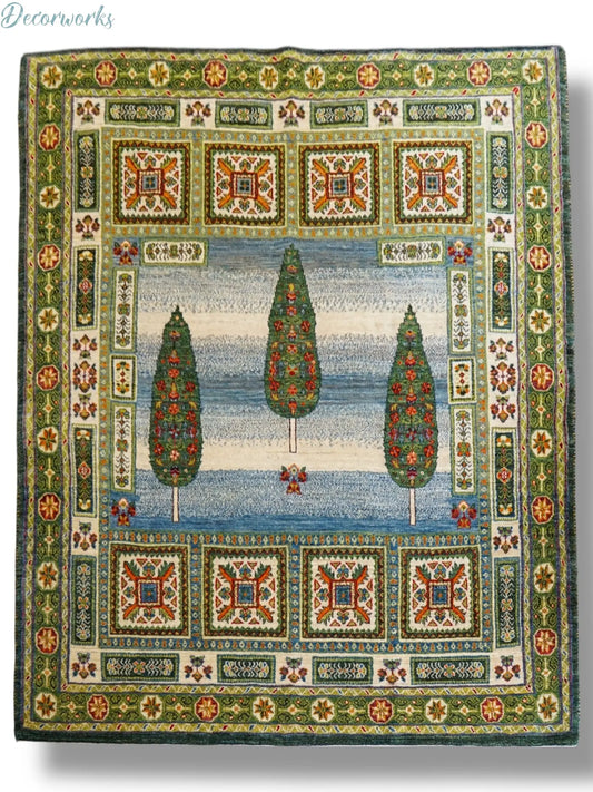 205×176cm ペルシャ手織りカシュクリギャッベ Decorworks