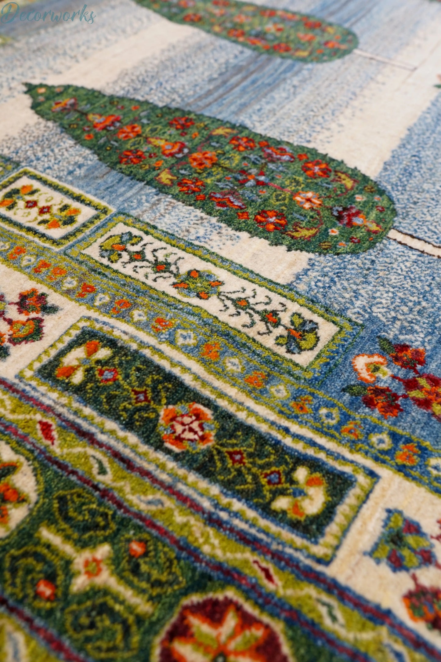 205×176cm ペルシャ手織りカシュクリギャッベ Decorworks
