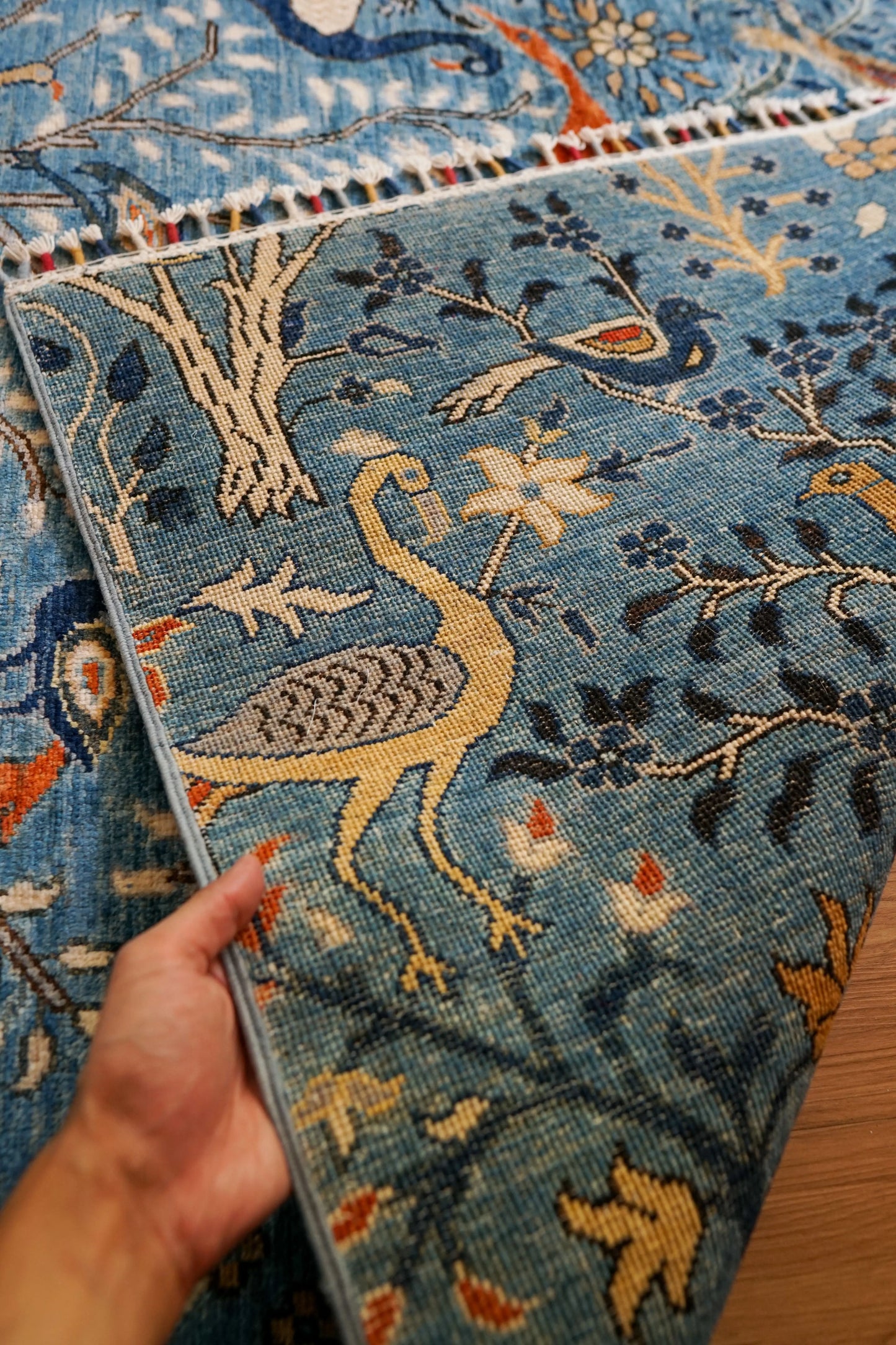 206×149cｍ  アフガニスタン ガズニーウール 手織り絨毯 Decorworks