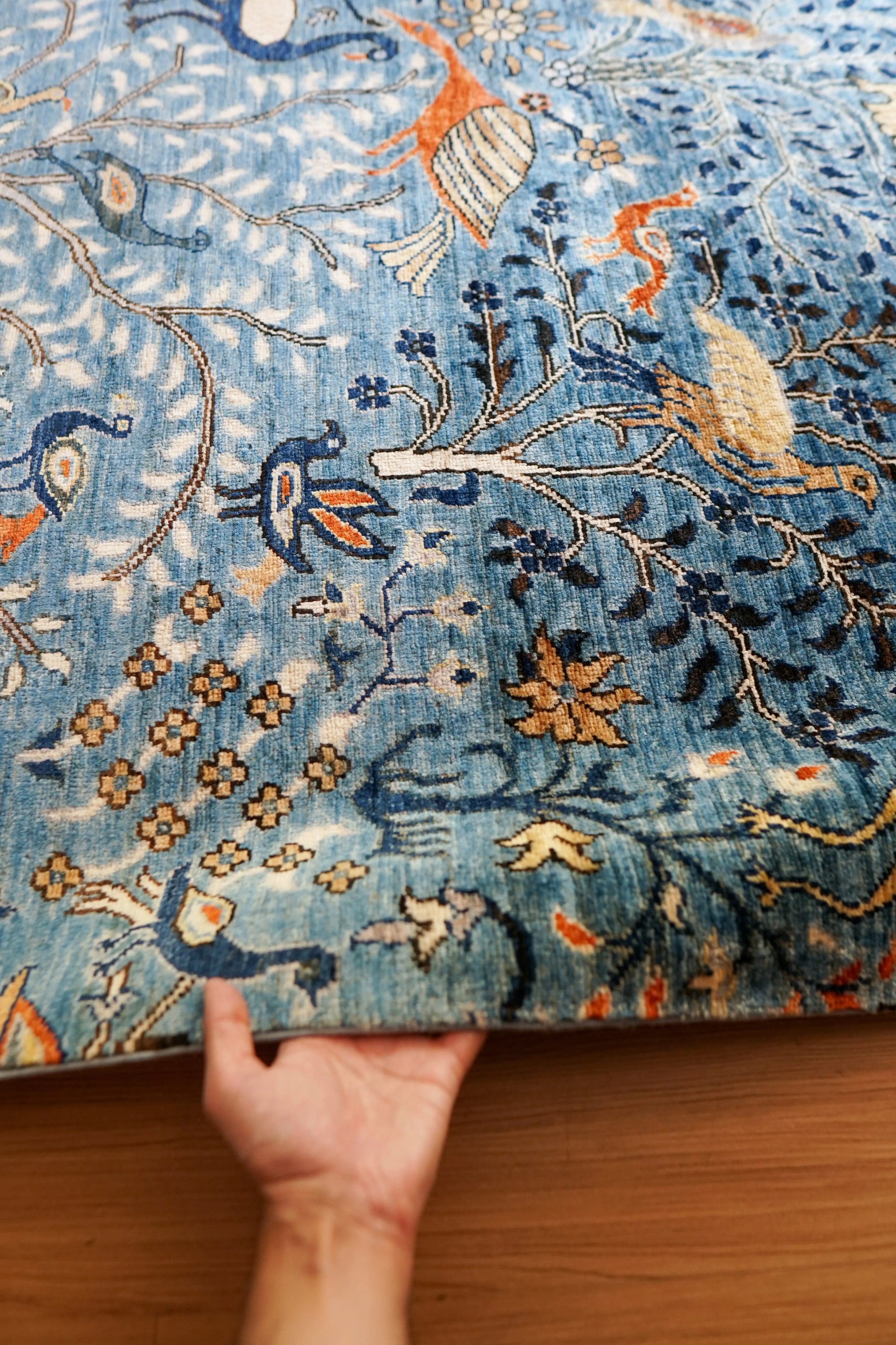 206×149cｍ  アフガニスタン ガズニーウール 手織り絨毯 Decorworks