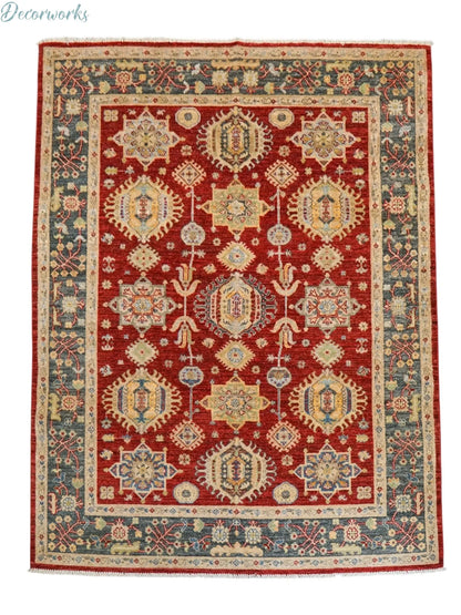 206×171cｍ  アフガニスタンガズニーウール手織り絨毯 Decorworks