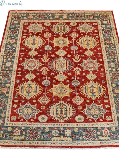 206×171cｍ  アフガニスタンガズニーウール手織り絨毯 Decorworks