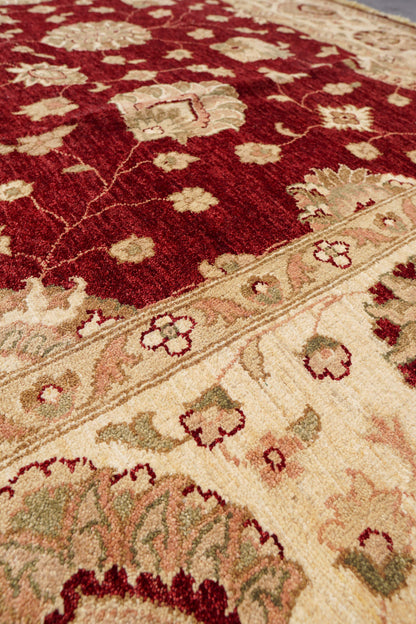  385×255cm パキスタン絨毯 ガゼニウール 手織り ダブルノット