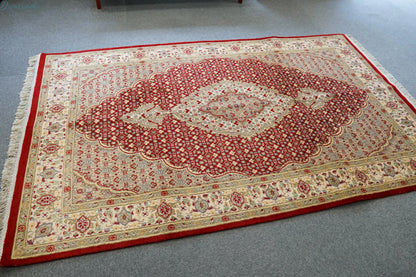 220×135cm  パキスタン手織り絨毯 ダブルノット Decorworks
