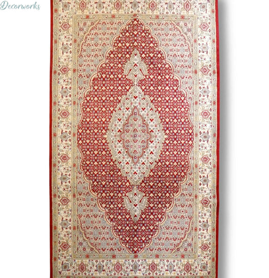 220×135cm  パキスタン手織り絨毯 ダブルノット Decorworks
