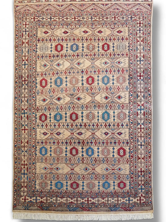 223×154cm【パキスタン手織り絨毯 Decorworks