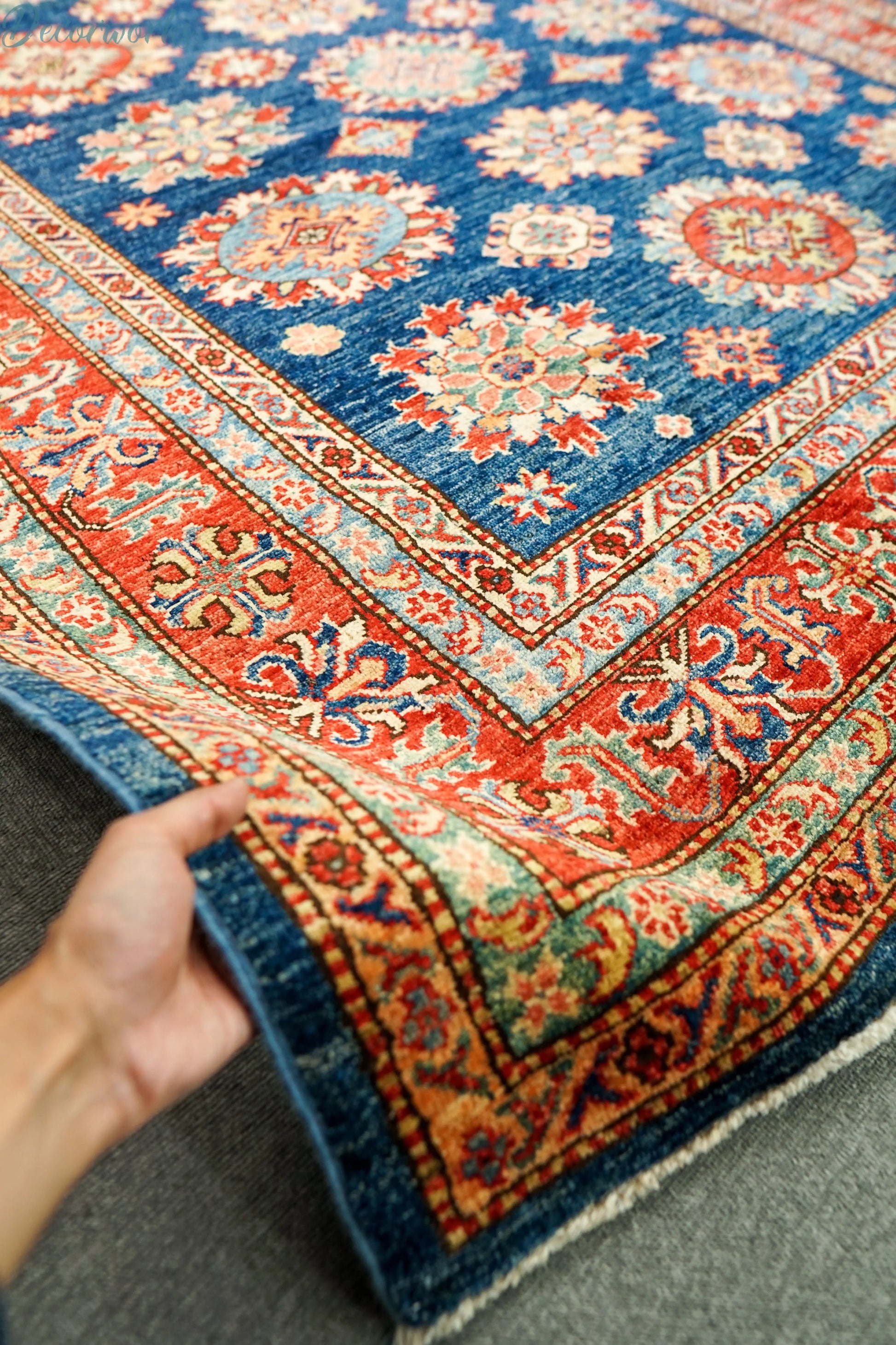 249×167cｍ  アフガニスタン　ガズニーウール手織り絨毯 Decorworks