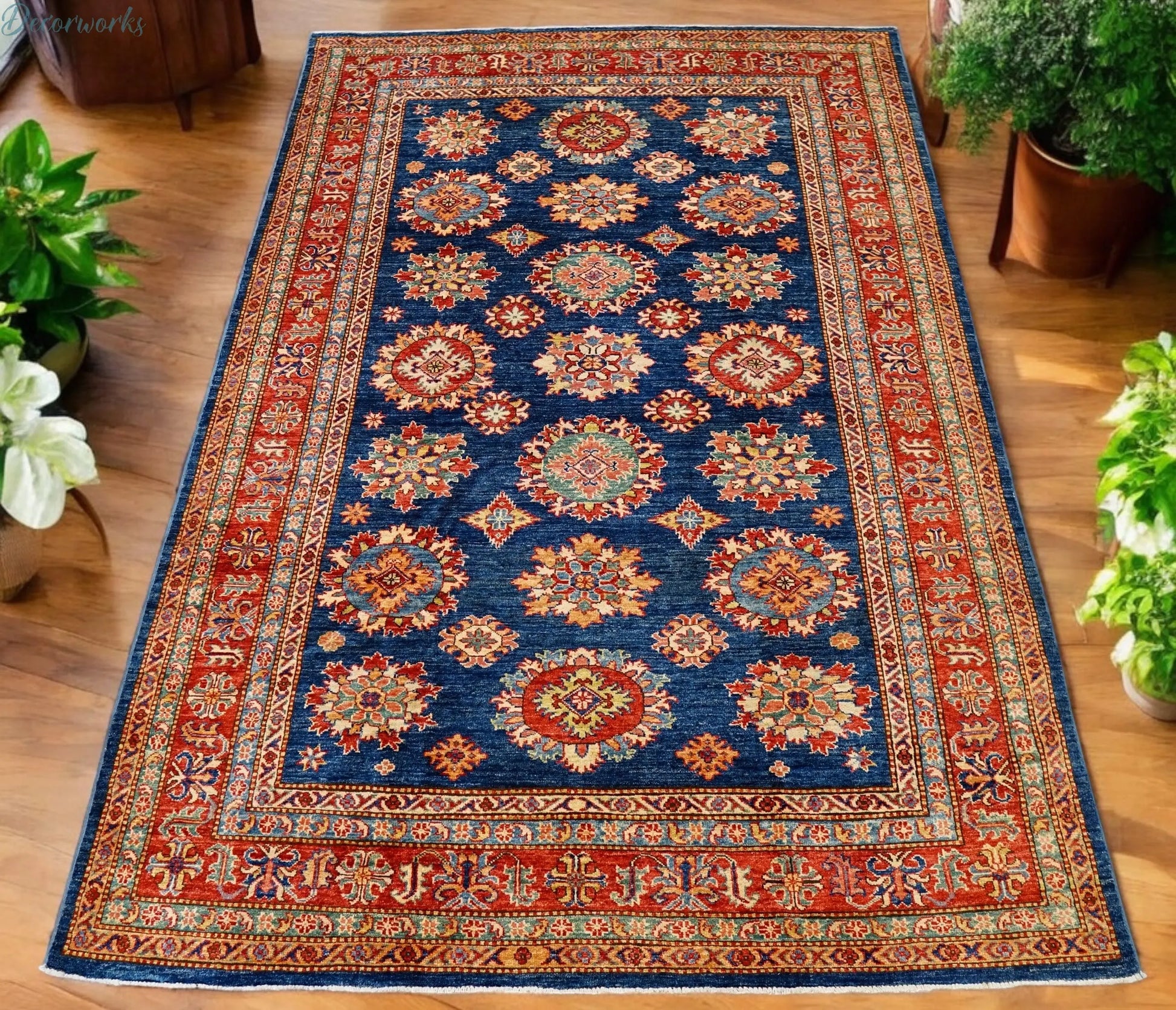 249×167cｍ  アフガニスタン　ガズニーウール手織り絨毯 Decorworks