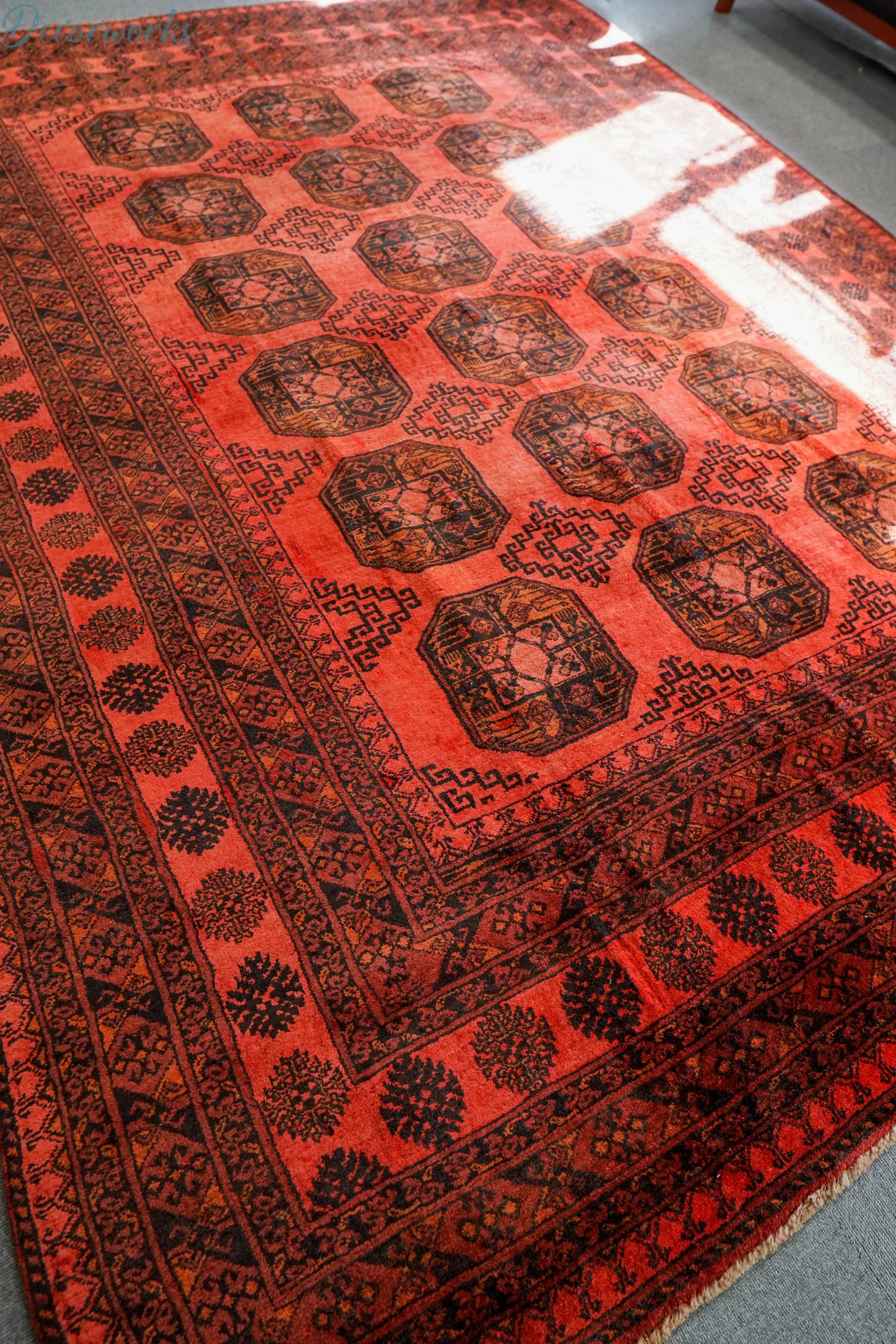 254×198cm トルクメン ボハララグ トライバルラグ ヴィンテージラグ