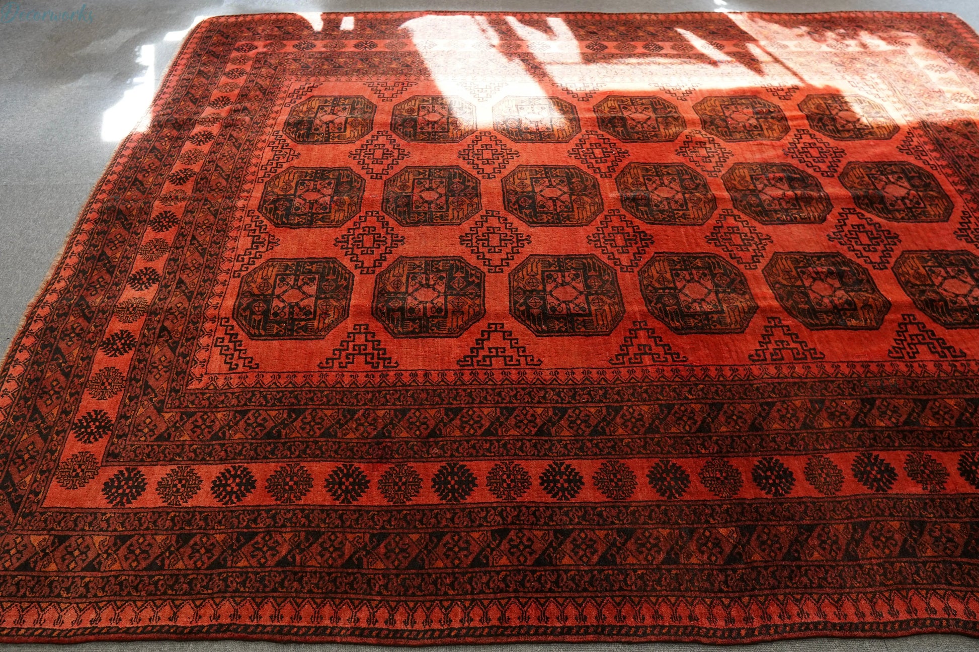 254×198cm　トルクメン ボハララグ トライバルラグ　ヴィンテージラグ　 Decorworks