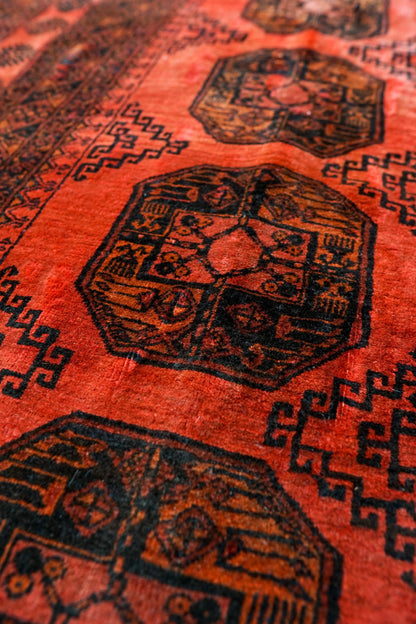254×198cm　トルクメン ボハララグ トライバルラグ　ヴィンテージラグ　 Decorworks