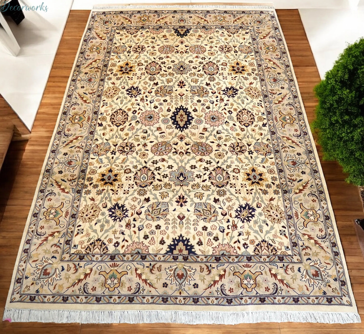 282×181cm パキスタン手織り絨毯 ダブルノット Decorworks