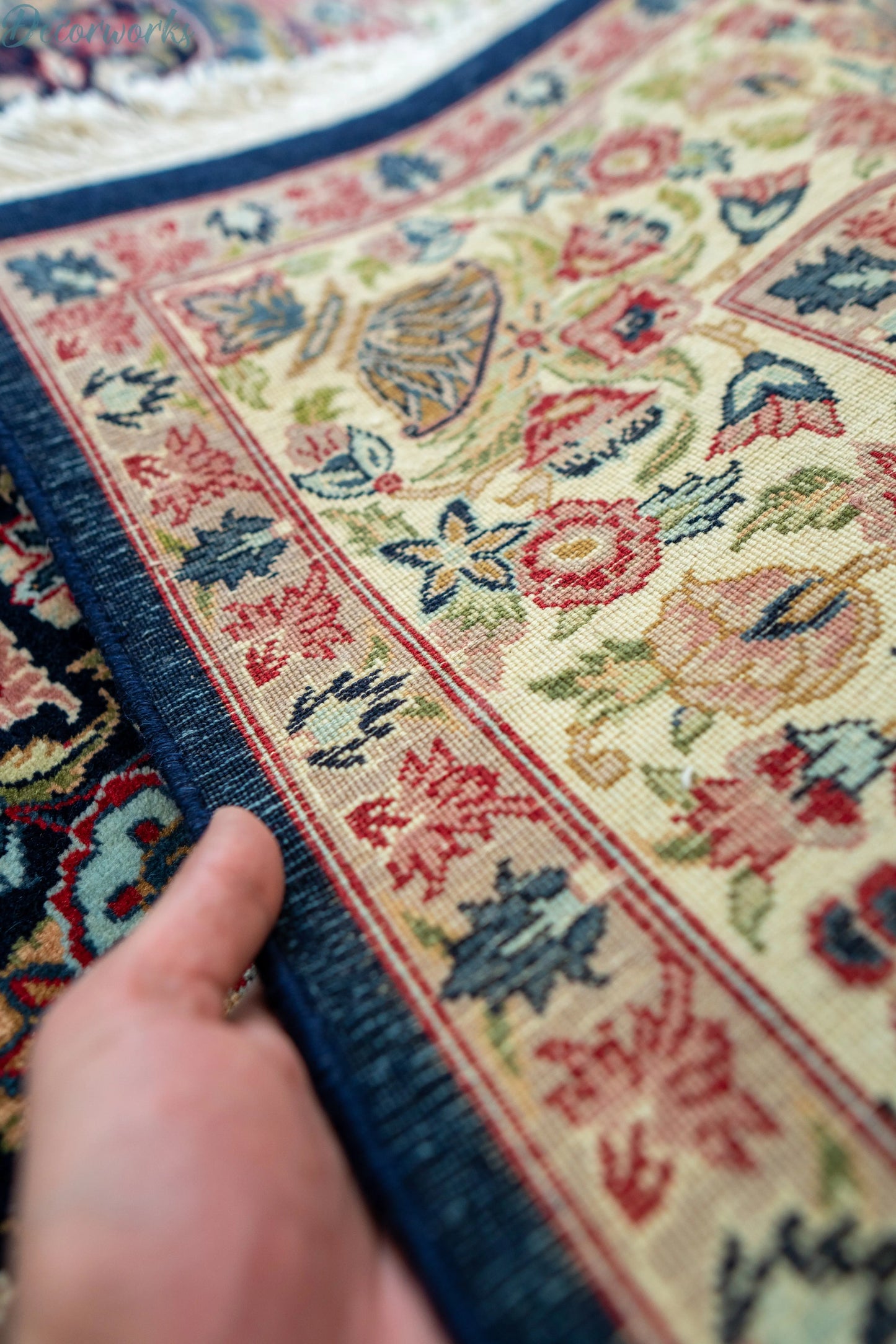 283×182cm  パキスタン手織り絨毯 ダブルノット Decorworks