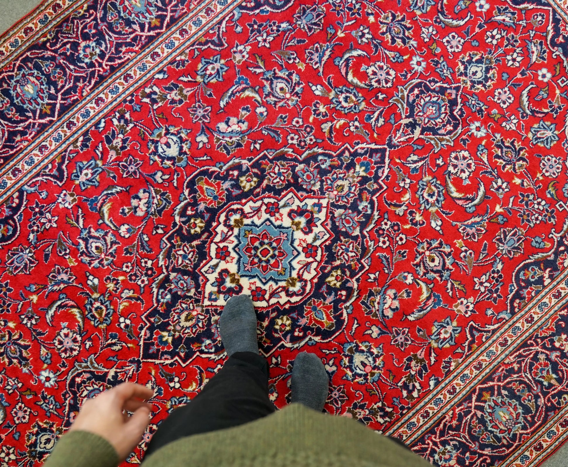 291×192cm　 ぺルシャ手織り絨毯 Decorworks