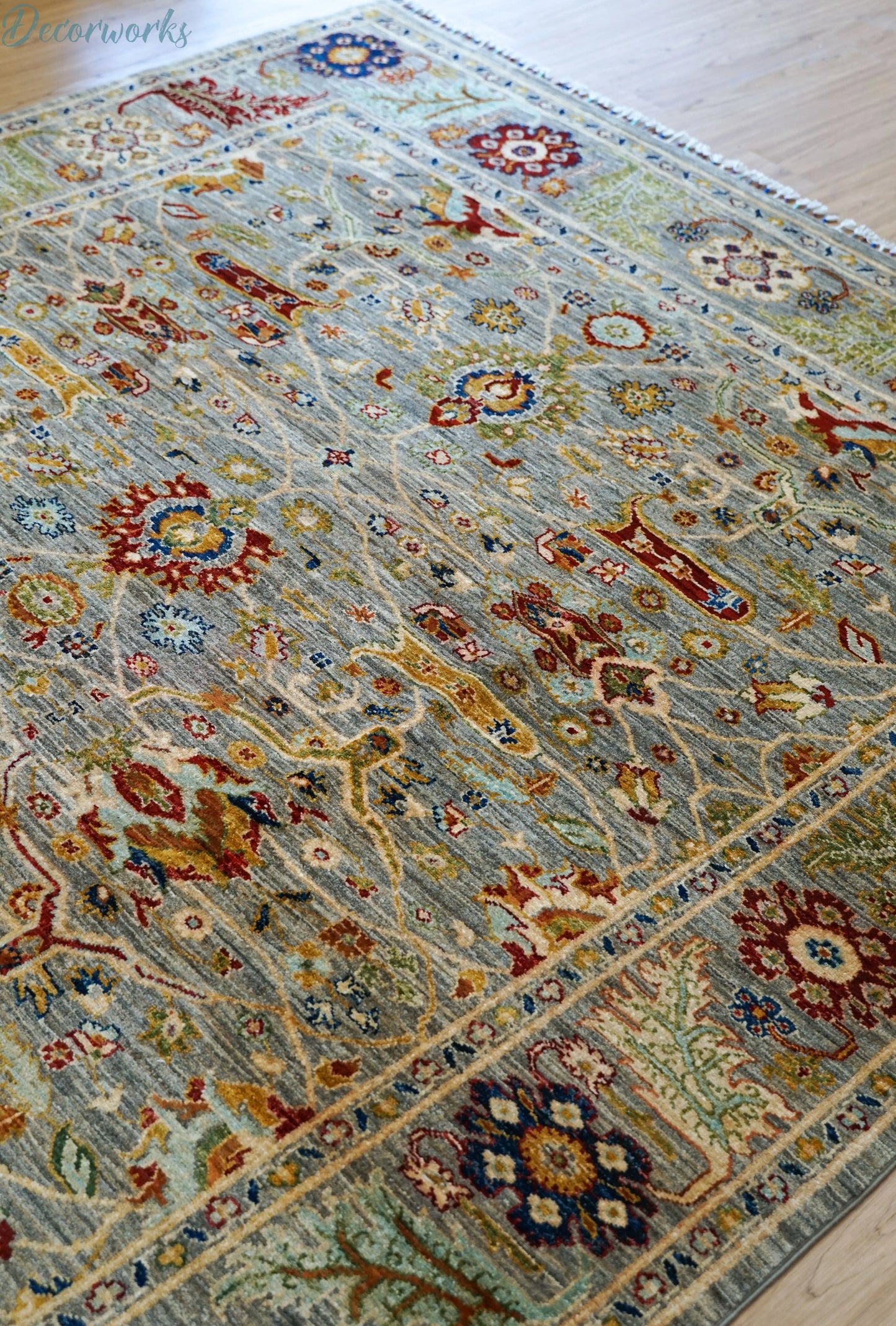 294×198cｍ アフガニスタン ガズニーウール手織り絨毯 Decorworks