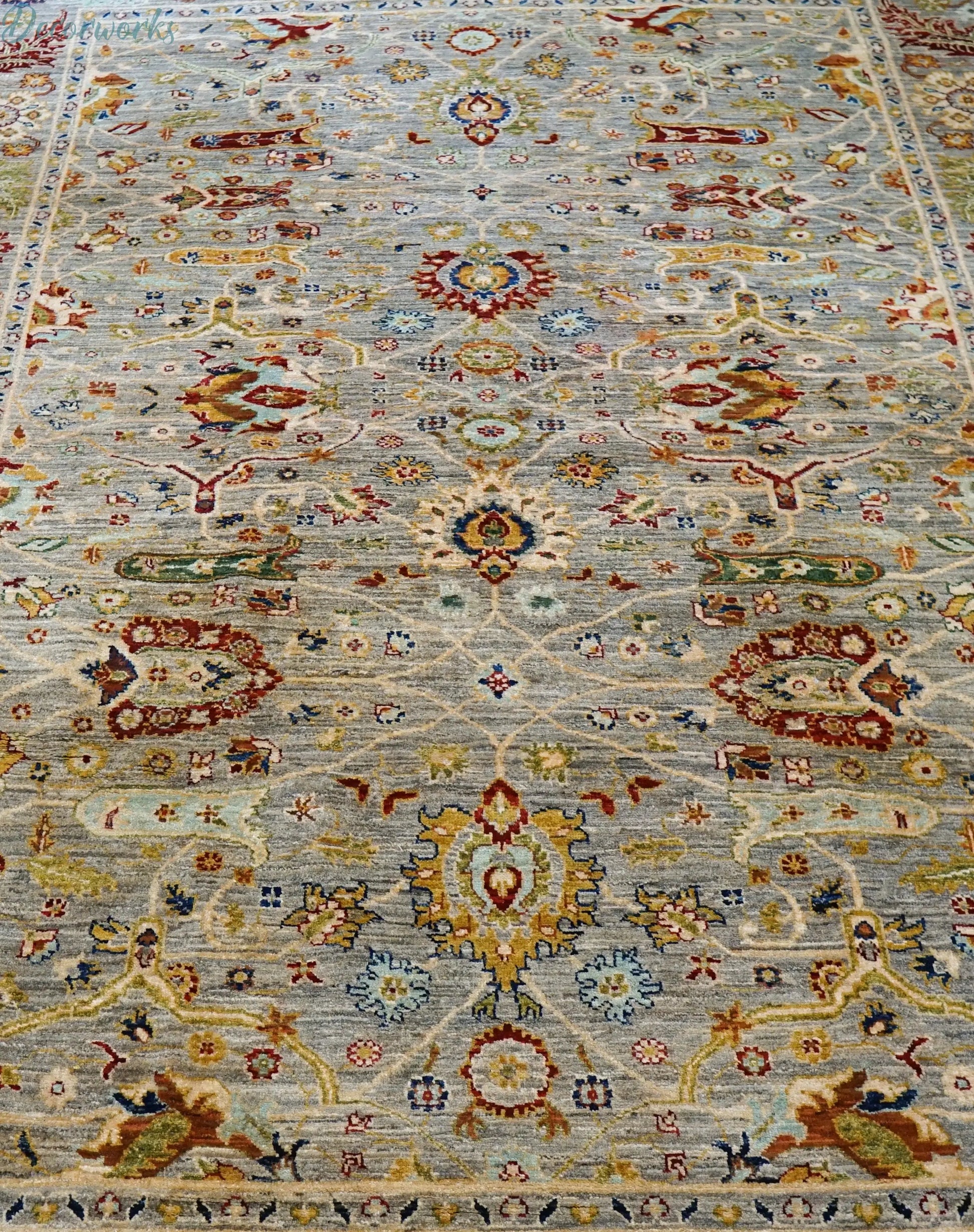 294×198cｍ アフガニスタン ガズニーウール手織り絨毯 Decorworks