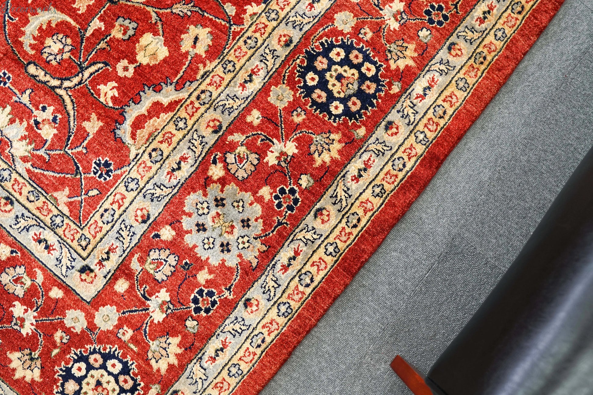 301×245cm  アフガン ガズニーウール 手織り絨毯　ARYANA Decorworks