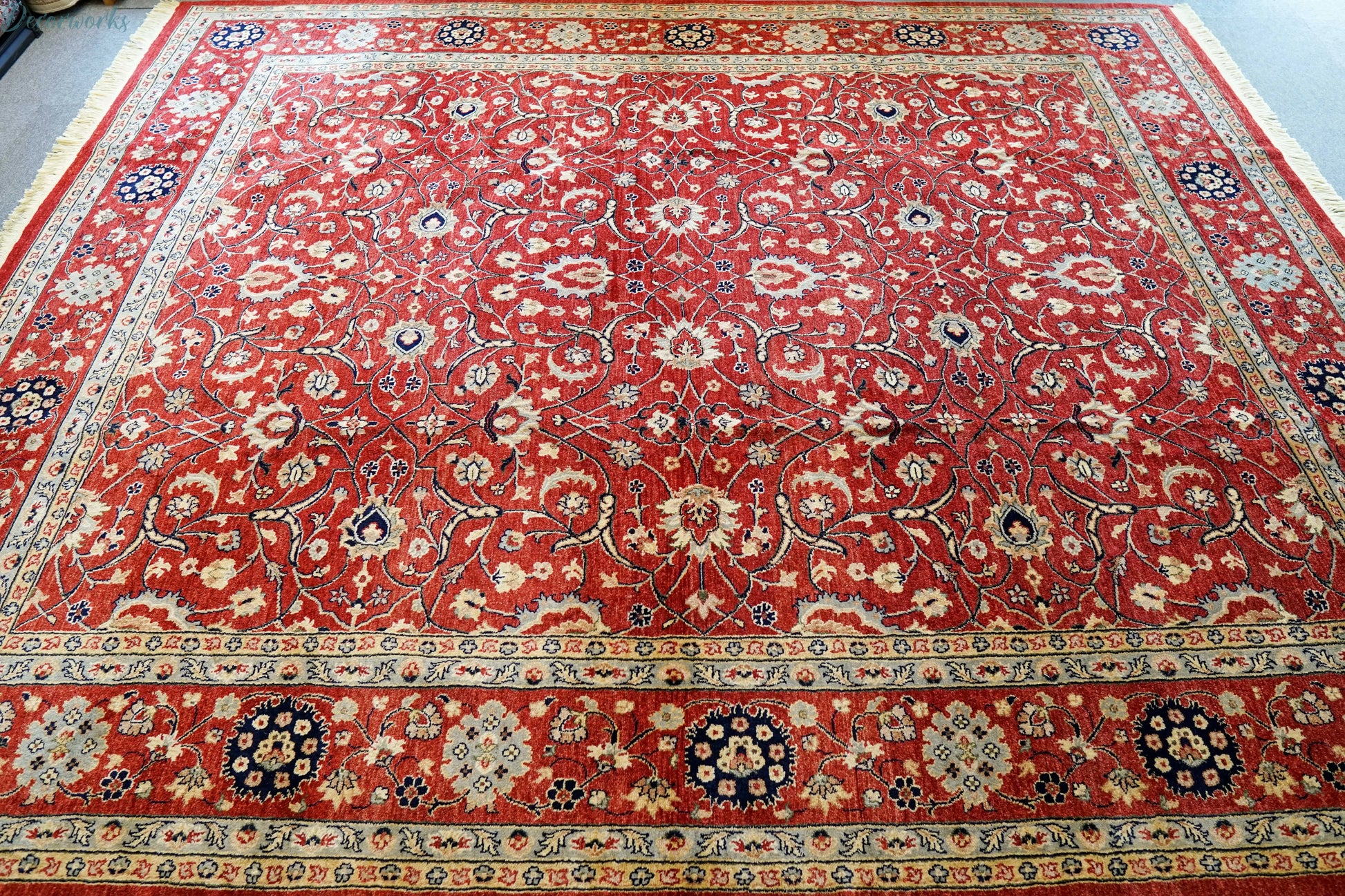 301×245cm  アフガン ガズニーウール 手織り絨毯　ARYANA Decorworks