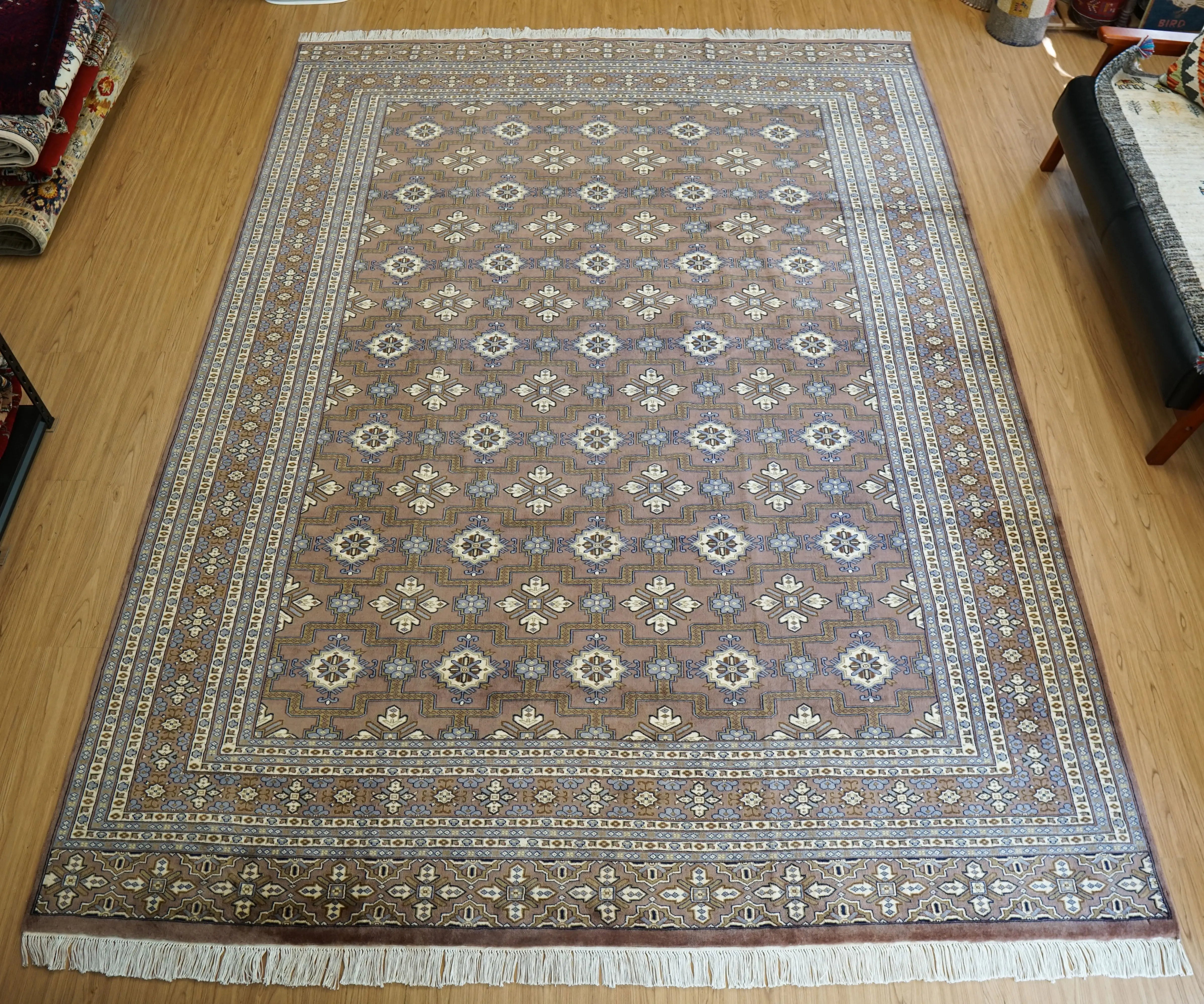 パキスタン手織り絨毯 307×220cm ニュージーランド産メリノ