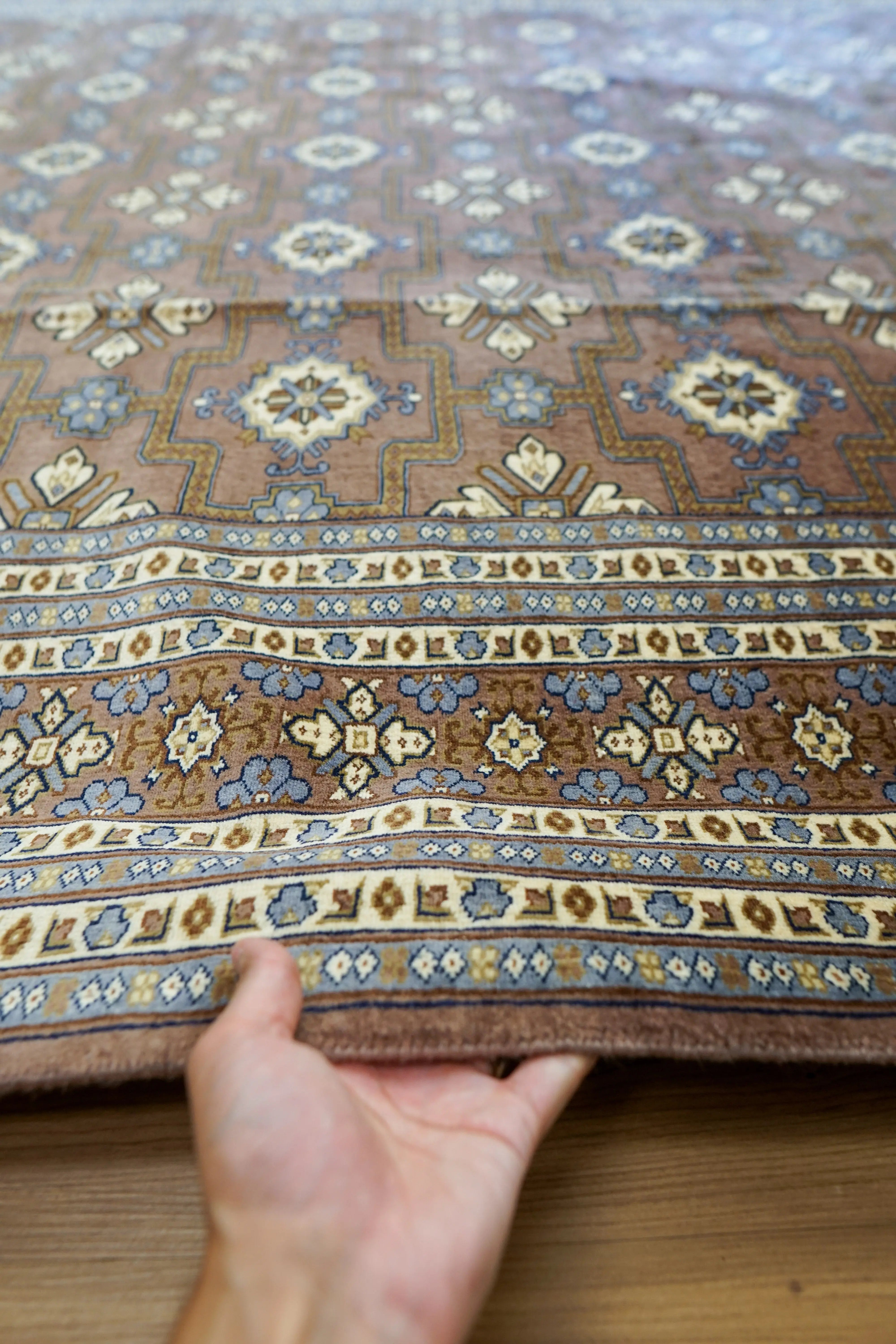 パキスタン手織り絨毯 307×220cm ニュージーランド産メリノ