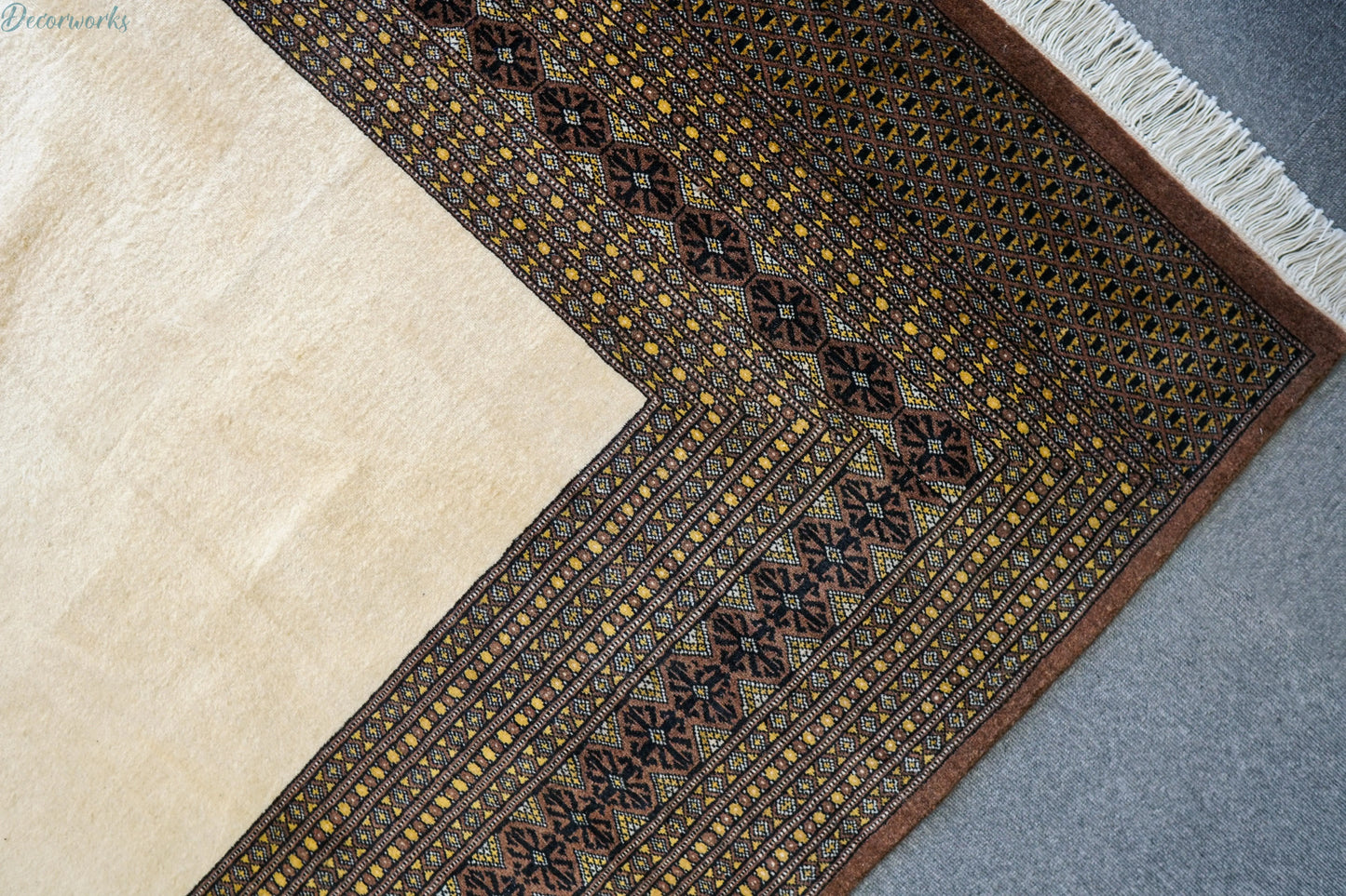 310×220cm【パキスタン手織り絨毯 Decorworks