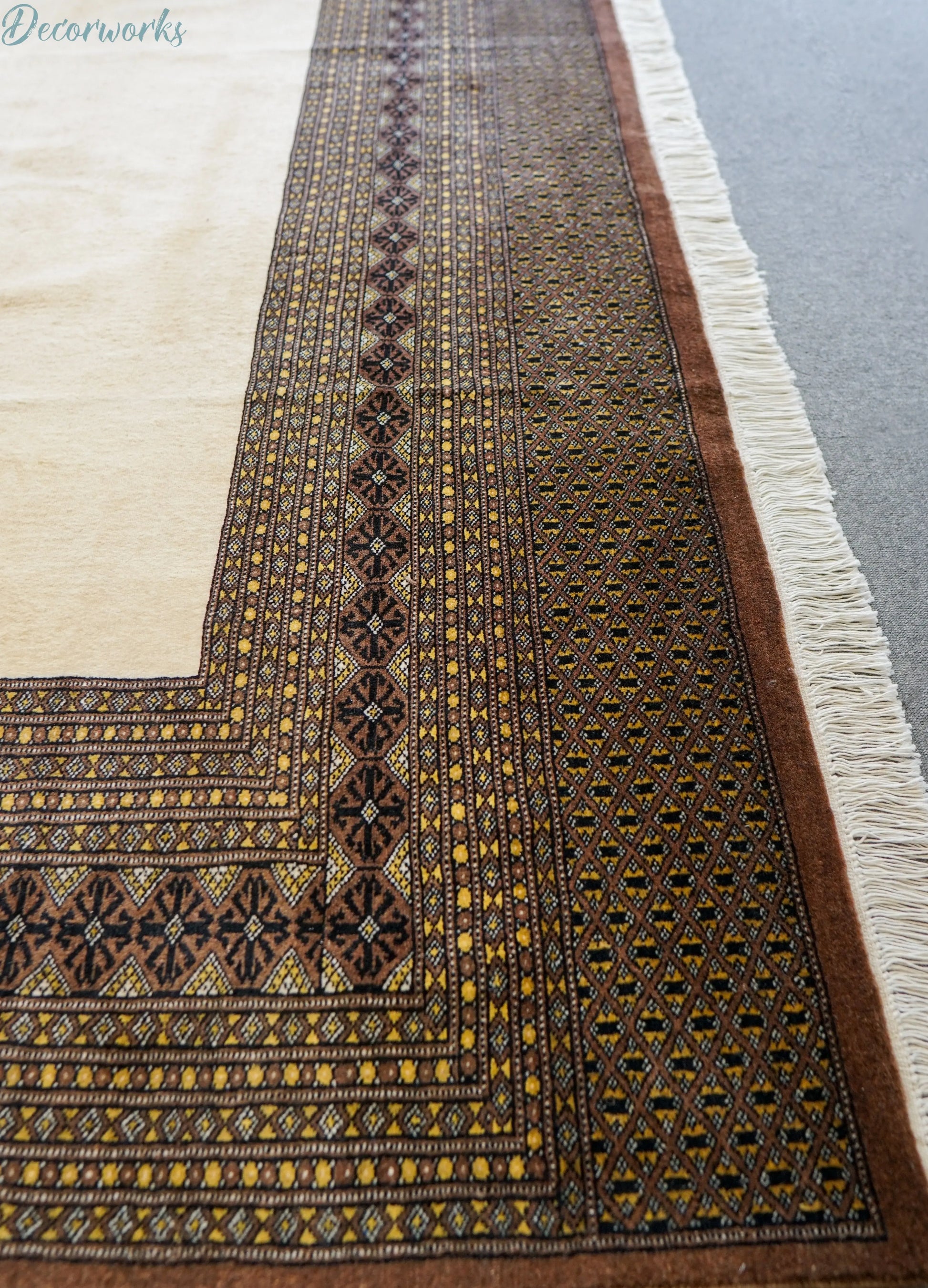 310×220cm【パキスタン手織り絨毯 Decorworks