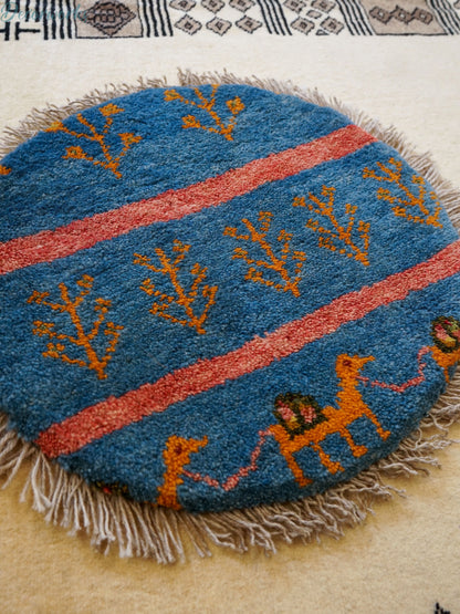 40×40cm ペルシャ絨毯 手織りギャッベ アマレ族 ギャベ Decorworks