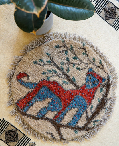 40×40cm　ペルシャ絨毯 手織りギャッベ アマレ族ギャッベ ギャベ Decorworks